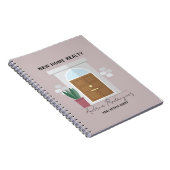 Minimalistischer Begrüßungsfront Haustür Real Anwe Notizblock (Rechte Seite)