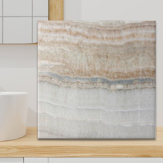 Minimalistischer, beige-weißer Marmor mit modernem Fliese