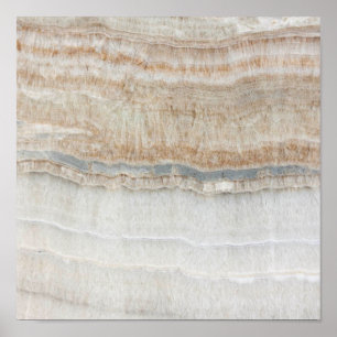 Minimalistischer, beige-weißer Marmor mit modernem Poster