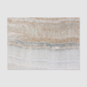 Minimalistischer, beige-weißer Marmor mit modernem Seidenpapier (Vorderseite)