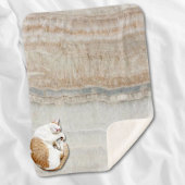 Minimalistischer, beige-weißer Marmor mit modernem Sherpadecke