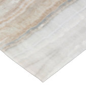 Minimalistischer, beige-weißer Marmor mit modernem Tischdecke (Schrägansicht)