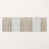 Minimalistischer, beige-weißer Marmor mit modernem Yogamatte (Rückseite (Horizontal))