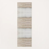 Minimalistischer, beige-weißer Marmor mit modernem Yogamatte (Vorderseite)