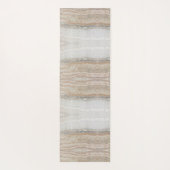 Minimalistischer, beige-weißer Marmor mit modernem Yogamatte (Rückseite)