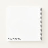 Minimalistischer Beiger Kreis Notizbuch (Rückseite)