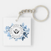 Minimalistischer, benutzerdefinierter Acryl-Schlüs Schlüsselanhänger (Rückseite)