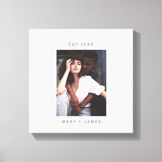 Minimalistischer benutzerdefinierter Foto Leinwanddruck (Vorderseite)