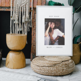Minimalistischer benutzerdefinierter Foto Poster
