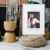 Minimalistischer benutzerdefinierter Foto Poster