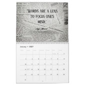Minimalistischer, benutzerdefinierter Kalender (Jan 2027)