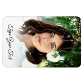 Minimalistischer, benutzerdefinierter Kühlschrank- Magnet (Horizontal)