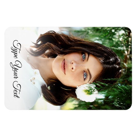 Minimalistischer, benutzerdefinierter Kühlschrank- Magnet (Horizontal)