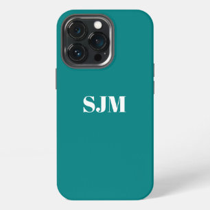 Minimalistischer benutzerdefinierter Monogrammname iPhone 13 Pro Hülle