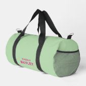 Minimalistischer benutzerdefinierter Name modern Duffle Bag (Rechte Ecke)