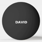 Minimalistischer benutzerdefinierter Name oder Log Tischtennisball (Vorderseite)