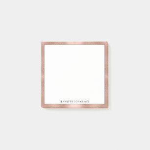 Minimalistischer benutzerdefinierter Name Professi Post-it Klebezettel
