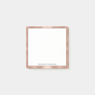 Minimalistischer benutzerdefinierter Name Professi Post-it Klebezettel