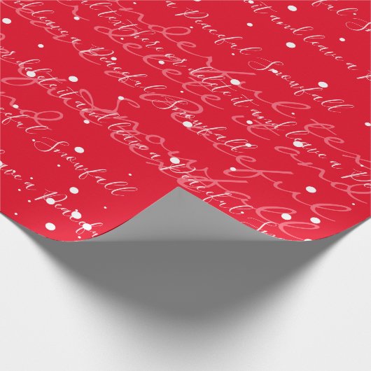 Minimalistischer, benutzerdefinierter Skripttexts Geschenkpapier (Ecke)