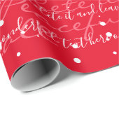 Minimalistischer, benutzerdefinierter Skripttexts Geschenkpapier (Rolleneckpunkt)