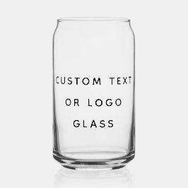 Minimalistischer benutzerdefinierter Text oder Log Dosenglas