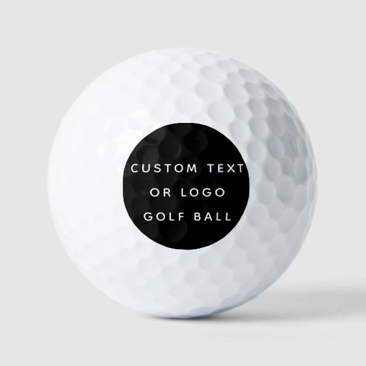 Minimalistischer benutzerdefinierter Text oder Log Golfball (Vorderseite)