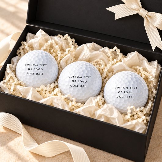 Minimalistischer benutzerdefinierter Text oder Log Golfball
