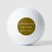 Minimalistischer benutzerdefinierter Text oder Log Golfball (Vorderseite)