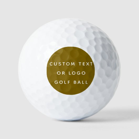 Minimalistischer benutzerdefinierter Text oder Log Golfball (Vorderseite)