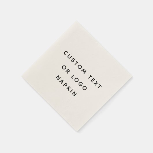 Minimalistischer benutzerdefinierter Text oder Log Serviette (Ecke)