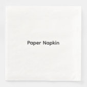 Minimalistischer benutzerdefinierter Text Personal Serviette (Vorderseite)