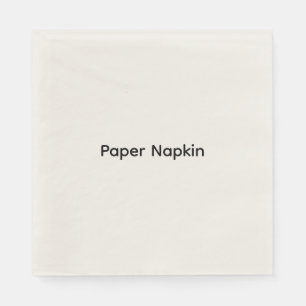 Minimalistischer benutzerdefinierter Text Personal Serviette
