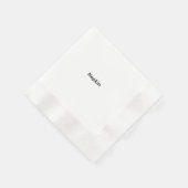 Minimalistischer benutzerdefinierter Text Personal Serviette (Ecke)