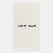 Minimalistischer benutzerdefinierter Text Personal Serviette (Vorderseite)