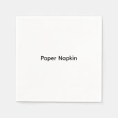 Minimalistischer benutzerdefinierter Text Personal Serviette (Vorderseite)