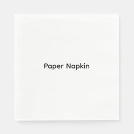 Minimalistischer benutzerdefinierter Text Personal Serviette