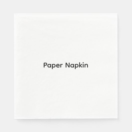 Minimalistischer benutzerdefinierter Text Personal Serviette (Vorderseite)