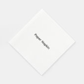 Minimalistischer benutzerdefinierter Text Personal Serviette (Ecke)