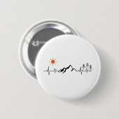 minimalistischer Berg Button (Vorne & Hinten)
