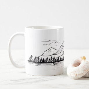 Minimalistischer Berg durch Kinder Kaffeetasse