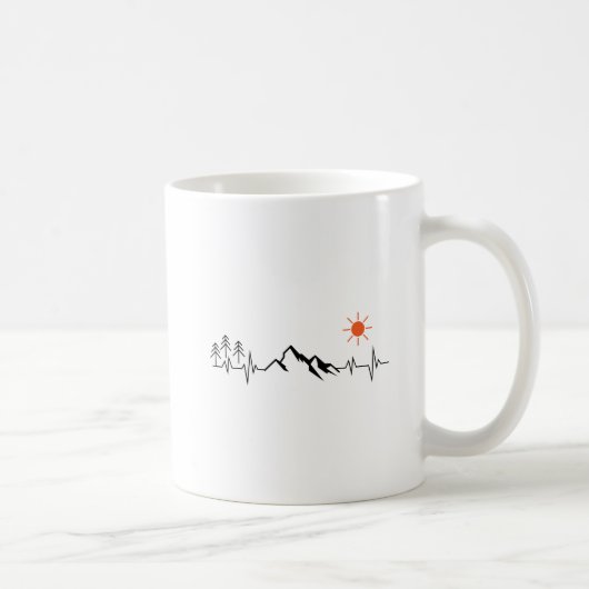 minimalistischer Berg Kaffeetasse (Rechts)