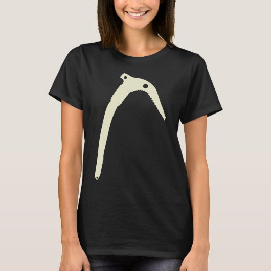 Minimalistischer Berg- und Eisklettern mit Eispick T-Shirt (Vorderseite)