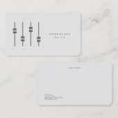 Minimalistischer Beruflicher Audio-Engineer Visitenkarte (Vorne/Hinten)