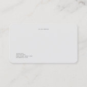 Minimalistischer Beruflicher Audio-Engineer Visitenkarte (Rückseite)