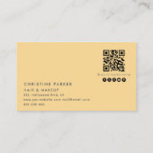Minimalistischer beruflicher Buchstabencode Qr Visitenkarte (Rückseite)