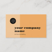 Minimalistischer beruflicher Firmenname QR-Code Visitenkarte (Vorderseite)