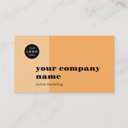 Minimalistischer beruflicher Firmenname QR-Code Visitenkarte (Vorderseite)