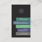 Minimalistischer Beruflicher Foto einer benutzerde Visitenkarte (Rückseite)