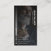 Minimalistischer Beruflicher Friseurladen Visitenkarte (Vorderseite)