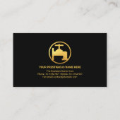 Minimalistischer Beruflicher Goldklatscher Visitenkarte (Rückseite)